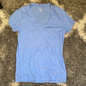 Jcrew blue v-neck shirt